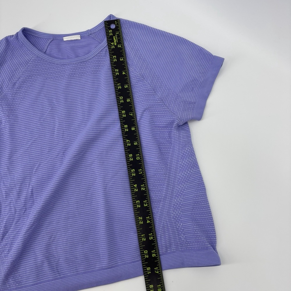 Athleta Purple Short Sleeve T Shirt Women's Small Cropped *See Measurements* - Picture 4 of 6
